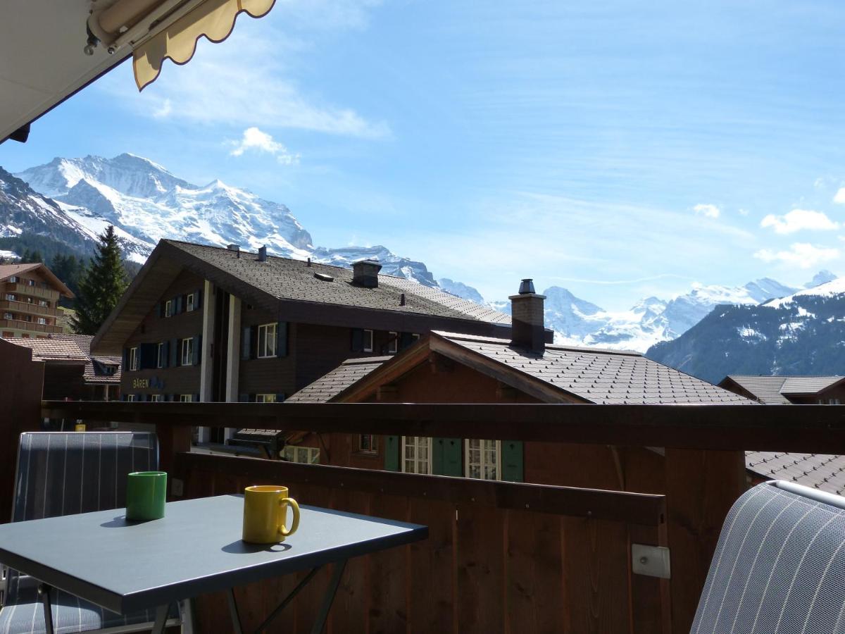 Chalet Bella Vista 3 Lägenhet Wengen Exteriör bild