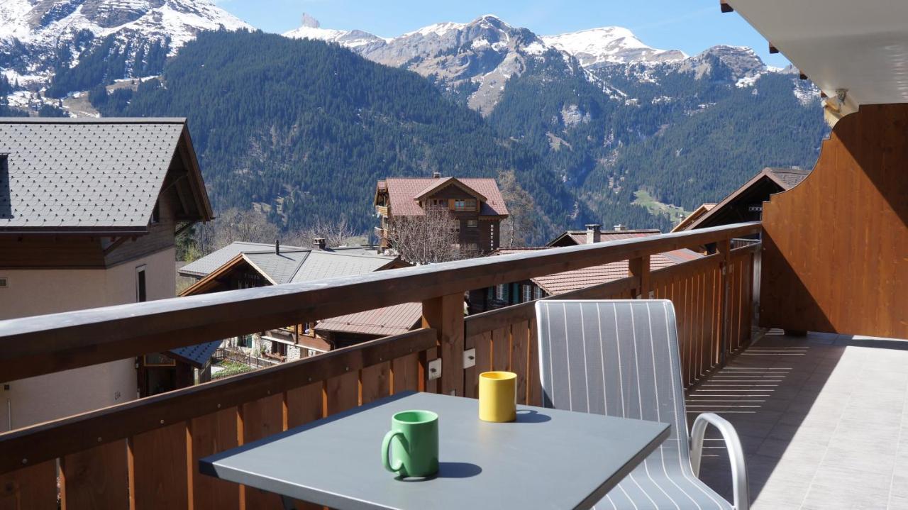 Chalet Bella Vista 3 Lägenhet Wengen Exteriör bild